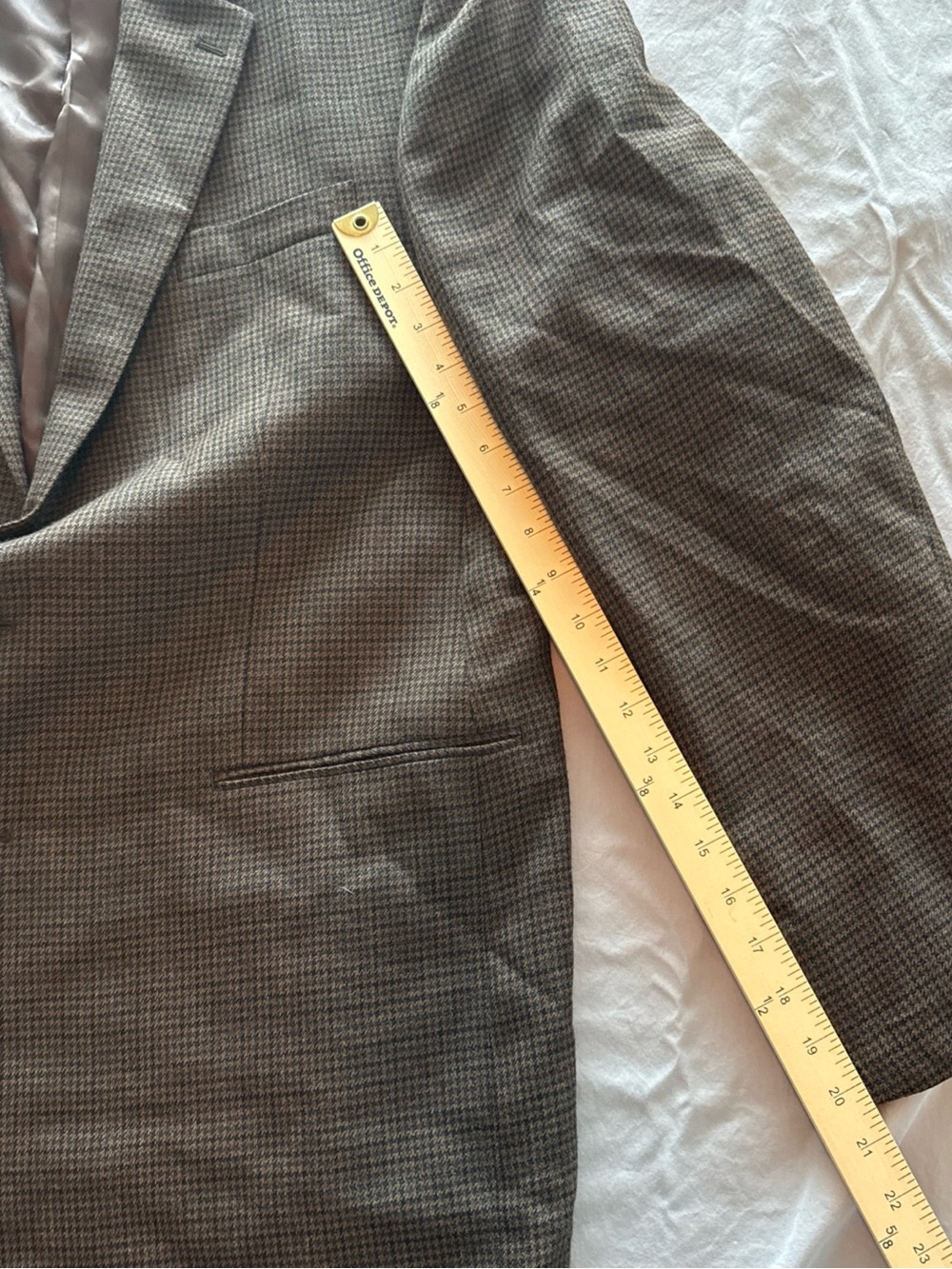Ralph Lauren Men's Tan/Brown Houndstooth Sport Coat - Picture 6 of 11
